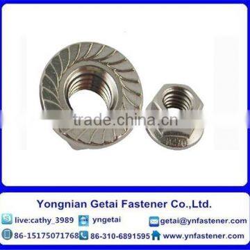 Stainless Steel 201/202/304/316 Hexagon Flange Nuts DIN 6923 photo-4