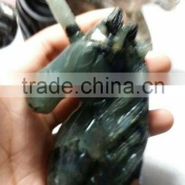 Natural Gemstone Hand Carved Labradorite Crystal Unicorn, Animal Statue Unicorn for Gift photo-2