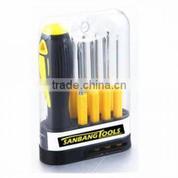 9pcs Interchangeable screwdriver set