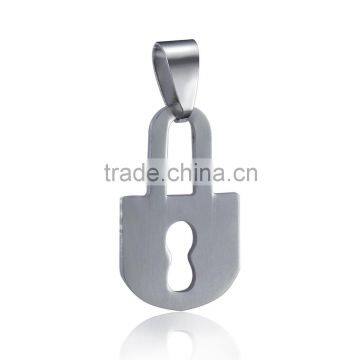 2016 Rellecona fashion jewelry 316L stainless steel jewelry sliver lock charm design