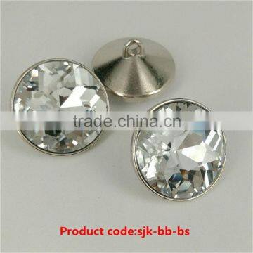 HOT SALE trendy style bulk crystal rhinestone button with many colors