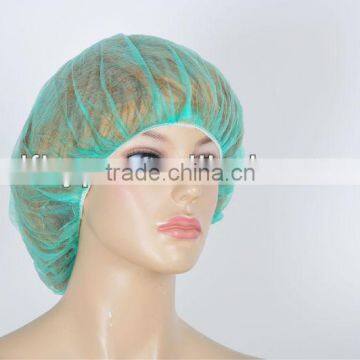 non-woven green disposable surgical cap