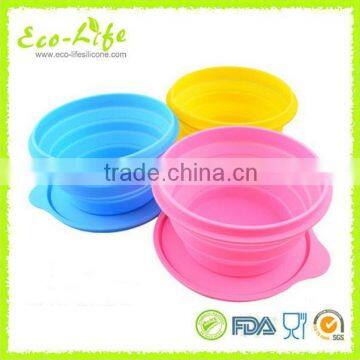 650ML 100% Silicone Foldable Lunch Box, Collapsible Case, Food Container
