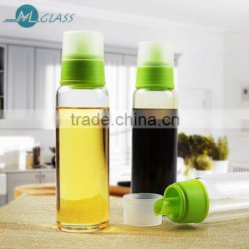 Hot sale Small cooking oil glass bottle 240ml QM437