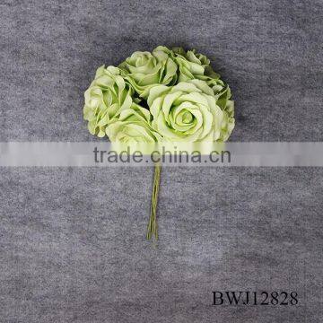 wholesale artificial PU Rose Bouquet for Wedding decoration