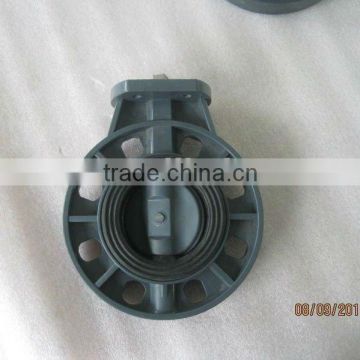 epdm seat wafer type plastic butterfly valve upvc