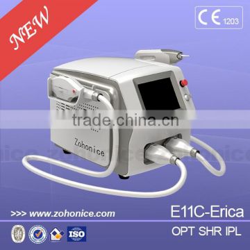 E11C 1064nm 532nm q switch nd yag laser tattoo removal ipl shr laser hair removal