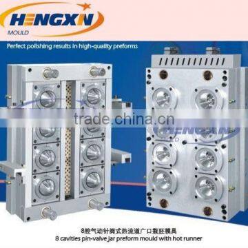 8 Cavities jar PET Preform Mould