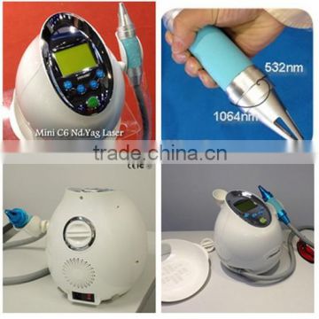 Q-switched nd yag laser tattoo removal/ moles removal / skin spot removal device