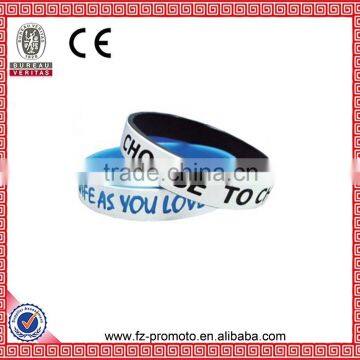 Professional Silk Screen Printing Silicone Wristband Low Price Silicone Wristbands Personalized Wristband