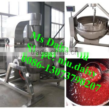 industrial ketchup cooking machine/steam sauce jacketed kettle/gas cooking kettle mixer