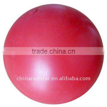 Red Round Plastic Playing Ball For Pig