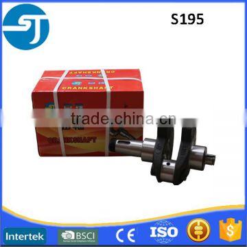 Supply 12 hp diesel engine parts S195 crankshaft with best price