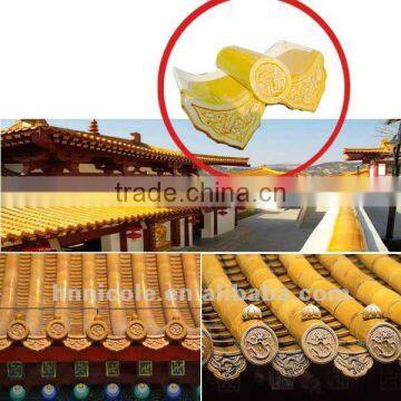 CLAY AND GLAZED ROOF TILES CHINESE TRADITIONAL STYLE CHEAP ROOFING MATERIALS