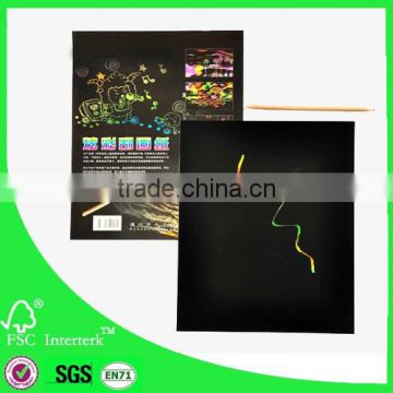 wholesale high quality scratch paper sheet /scratch book/paper factory