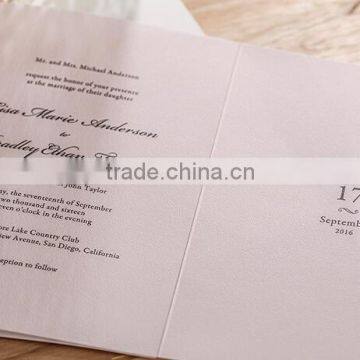 Hot Sale White Laser Cut Wedding Invitation Card photo-2