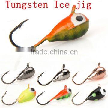 tear drop Wholesale tungsten ice fishing jigs