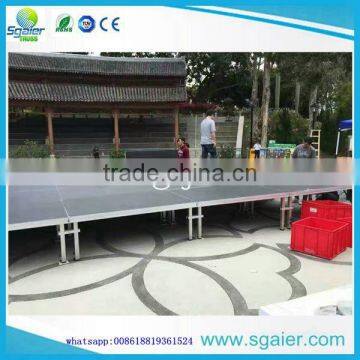 CE Safety 2x1m Aluminum Frame Wedding Stage Materials/Concert