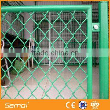 2.4meter Height Diamond Metal Fence / Chain Link Fence In Roll From Factory