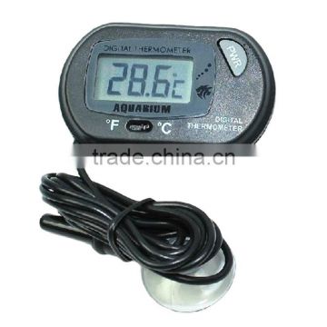 LCD Digital Fish Tank Aquarium Temperature Thermometer Water Terrarium Black