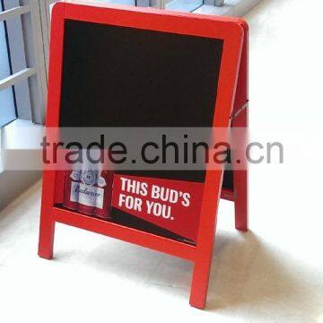 Wooden a Frame Folding Floor Stand Chalkboard photo-4