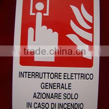 High Quality Customized Pvc Photoluminescent Fire Safety Sign photo-6