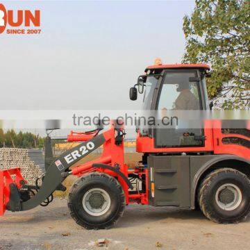 EVERUN Brand 2 Ton Small Front End Type Wheel Loader With Wooden Forks photo-6