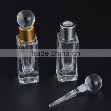 Promotional Gifts Square Shaped Mini Glass Bottle With Aluminum Cap and Glass Stick for Cosmetic Perfume Packaging photo-2