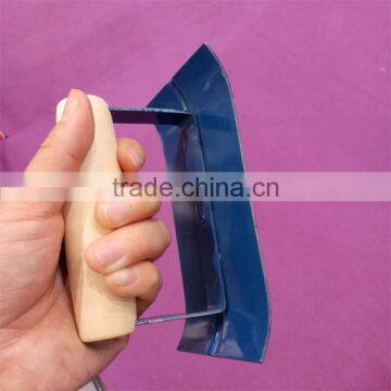 high quality 5-1/2" blue groover trowel with wooden handle