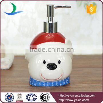 Cartoon Arctic Polar Bear Embossed Ceramic Christmas Bathroom Set photo-2