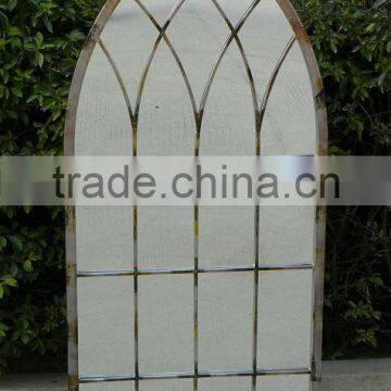 Gothic Arch Frame Outdoor Garden Mirrors Antique Rustic Style