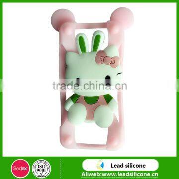 3D Cartoon Cute Silicone Mobile Phone Case/Silicone Phone Cover