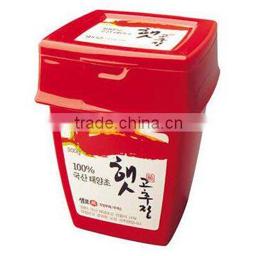 Plastic hot pepper container