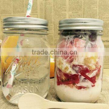 Glass jar without handle food storage jar without handle