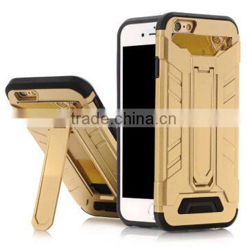 Card slot phone case bracket protective phone shell TPU + PC material for iPhone7 / plus