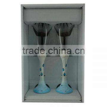 blue starfish champagne toasting flutes wedding souvenirs 2014