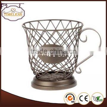 2014 Hot sale metal scroll coffee pod holder,coffee cup holder, coffee capsule holder