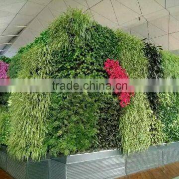 EST 10015 Faux Plant Long Grass Wall Coloured Artificial Green Wall Setting photo-3