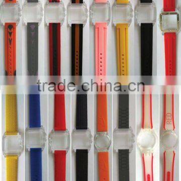 Silicone wristband for various watches