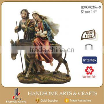 7.5 Inch Resin Home Decor Religious Items Hand Holy Family Statues photo-3