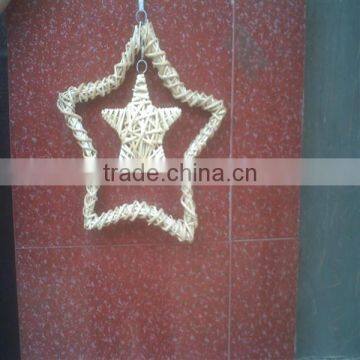 Cheap Wicker Fish Decorations With Ribbon for Hanging Home Decoration photo-3