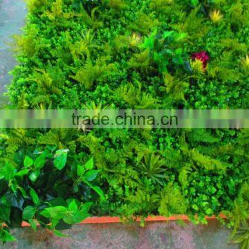 hot sale artificial green plant wall/artificial green backdrop for sale