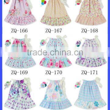 Cute Baby Girls 18 Inch Doll Clothes Summer Floral Cotton Candy Dress for Dolls photo-6