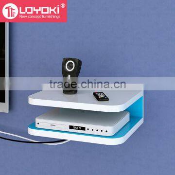 Wooden Magic Floating Wall Mounted Small TV Stand photo-5