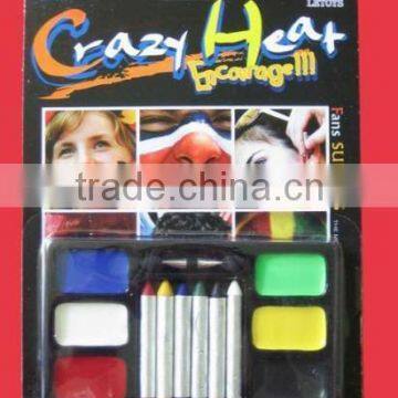 Certificate Approved Fans Safe Multi-color Round Face Paint With Brush, Customized Football Fans Safety Face Paint With Brush photo-3