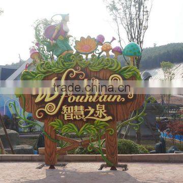 Large Logo Fiberglass Sign Board for Zoo or Theme Park photo-3