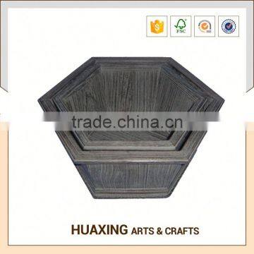 Outdoor Custom Wooden Flower Pot With Best Quality and Price photo-2
