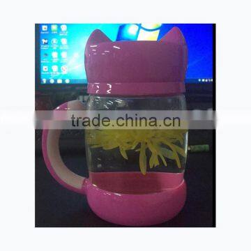 420ml High Quality Glass Water Bottle Flower Bottle for Home photo-4