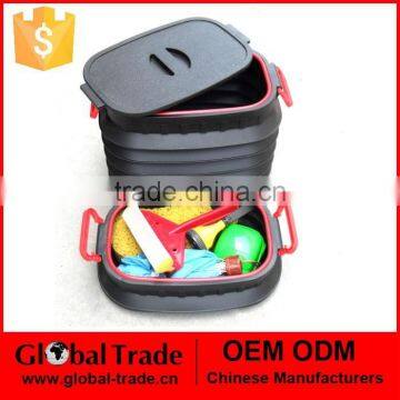 Plastic boot organier.Plastic Storage Buckets + Lids.A1096