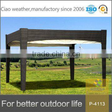 Rattan outdoor canopy poolside wicker canopy